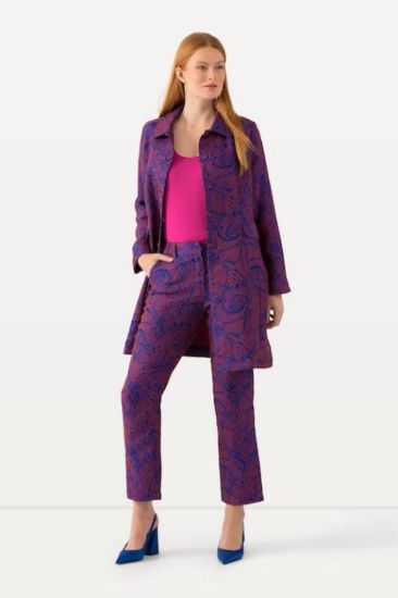Picture of Hlače svečane cvjetnog motiva - magenta multi