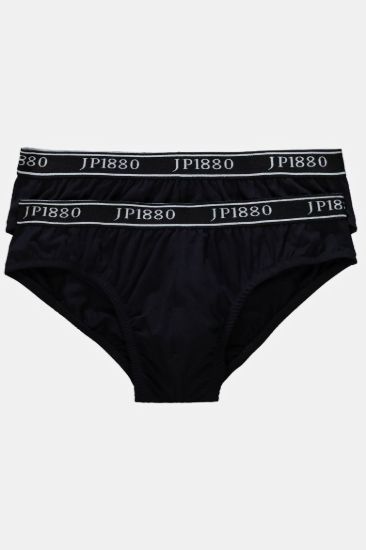 Picture of Gaće slip 2 komada s natpisom na obrubu - Crna JP