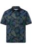Picture of Majica Polo kratkih rukava motiv lišća - Navy plava JP