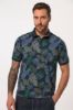 Picture of Majica Polo kratkih rukava motiv lišća - Navy plava JP
