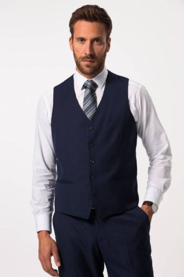 Picture of Prsluk elegantni s dekorativnom podstavom - Plava navy JP