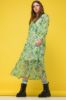 Picture of Haljina A kroja cvjetnog printa - Trava zelena