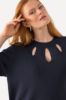 Picture of Pulover s otvorima na prednjoj strani - navy plava
