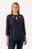 Picture of Pulover s otvorima na prednjoj strani - navy plava