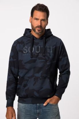 Picture of Majica dugih rukava s kapuljačom s printom - Navy plava JP