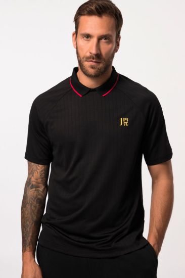 Picture of Majica Polo za sport s prugom na kragni - Crna JP