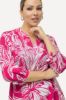 Picture of Bluza 3/4 rukavi s cvjetnim printom - Plava tamna