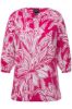 Picture of Bluza 3/4 rukavi s cvjetnim printom - Plava tamna