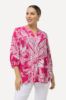 Picture of Bluza 3/4 rukavi s cvjetnim printom - Plava tamna