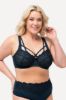 Picture of Grudnjak s dodatkom ukrasne čipke i ukrasnim naramenicama - blistavo plava