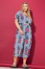 Picture of Hlače visokog struka širokih nogavica - plava mornarsko mješana