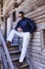 Picture of Pulover s rol kragnom - Navy plava JP