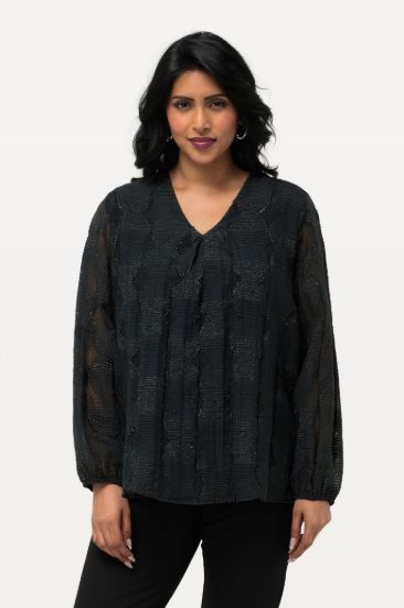 Picture of Bluza elegantna dugih rukava - tamno siva mješana