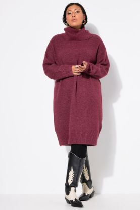 Picture of Haljina pletena širi model - Plava tamna