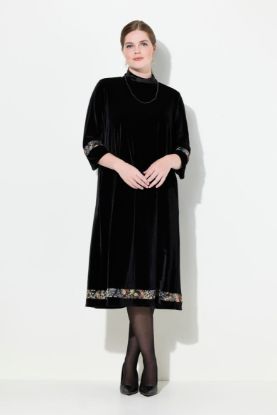 Picture of Haljina elegantna s 3/4 rukavima A kroja - lila tamna