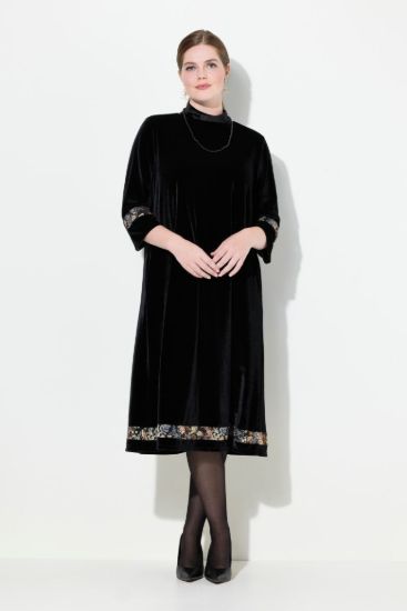 Picture of Haljina elegantna s 3/4 rukavima A kroja - lila tamna