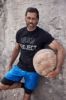 Picture of Majica kratkih rukava s natpisom - Crna JP