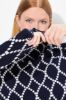 Picture of Pulover pleteni dugih rukava - pacifičko plava