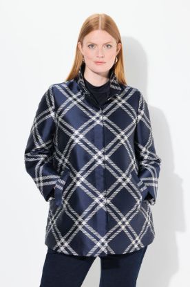 Picture of Jakna karirana na gumbe - pacifičko plava