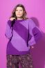 Picture of Pulover dugih rukava na pruge - multi pink