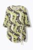 Picture of Majica 3/4 rukava dužeg kroja - pistacio multi