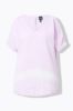 Picture of Bluza kratkih rukava V ovratnika - pink tamna