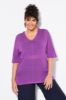 Picture of Pulover polu rukava V ovratnika - multi pink
