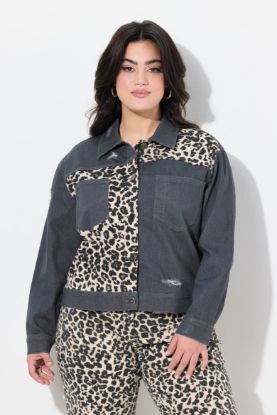 Picture of Jakna traper s leopard uzorkom - crna multi