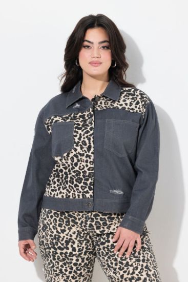 Picture of Jakna traper s leopard uzorkom - crna multi