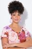 Picture of Haljina na volane s printom - Ružičasta višebojna