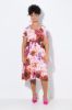 Picture of Haljina na volane s printom - Ružičasta višebojna