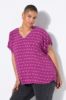 Picture of Bluza kratkih rukava V ovratnika - pink tamna