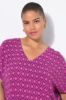 Picture of Bluza kratkih rukava V ovratnika - pink tamna