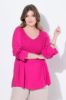 Picture of Bluza dugih rukava V ovratnika - pink svijetla