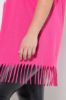 Picture of Majica kratkih rukava dužeg kroja s resama - pink svijetla