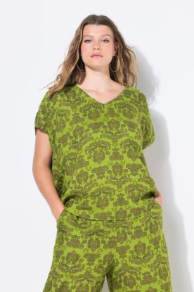 Picture of Bluza kratkih rukava V ovratnika - mint zelena