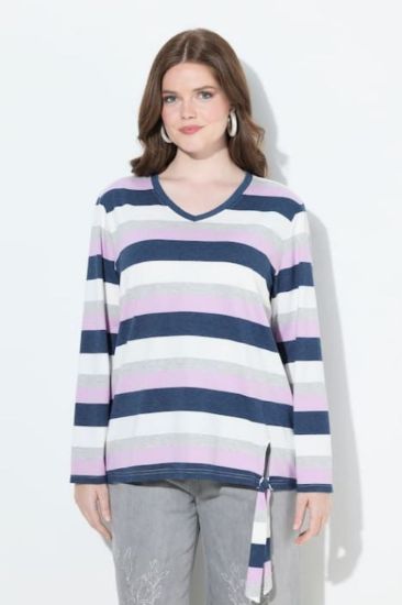 Picture of Majica dugih rukava V ovratnika - light pink