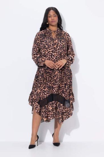 Picture of Haljina midi dugih rukava s leopard uzorkom