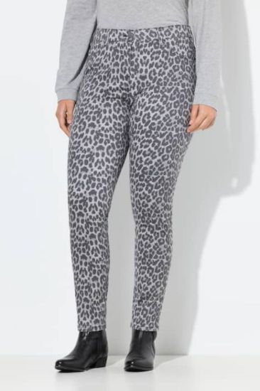 Picture of Traperice s leopard uzorkom - Pastelno siva