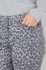 Picture of Traperice s leopard uzorkom - Pastelno siva
