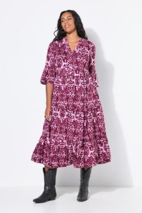 Picture of Haljina maxi 3/4 rukava - zelena kaki