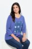 Picture of Majica 3/4 rukava - ocean plava