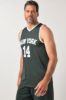 Picture of Majica bez rukava za sport s natpisom - Maslinasto zelena JP