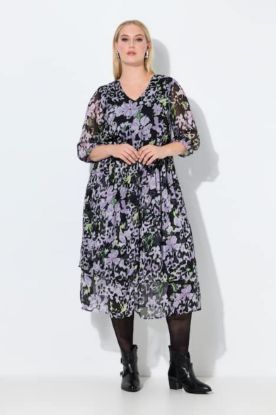 Picture of Haljina midi 3/4 rukava A kroja - light pink