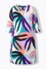 Picture of Haljina midi 3/4 rukava - tamno ljubičaste