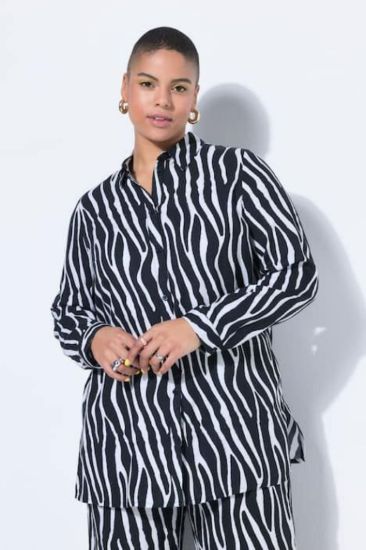 Picture of Košulja dugih rukava ravnog kroja zebra uzorka