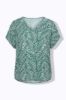 Picture of Bluza kratkih rukava šireg kroja uzorak lišća