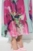 Picture of Haljina elegantna maxi s povišenim ovratnikom - multi pink