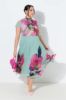 Picture of Haljina elegantna maxi s povišenim ovratnikom - multi pink