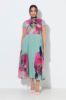 Picture of Haljina elegantna maxi s povišenim ovratnikom - multi pink